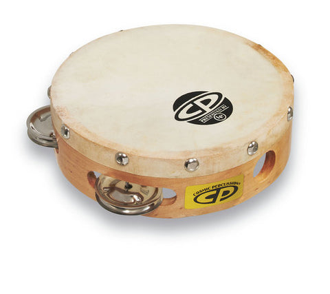 Latin Percussion CP376 CP 6" Wood Tambourine (single row)