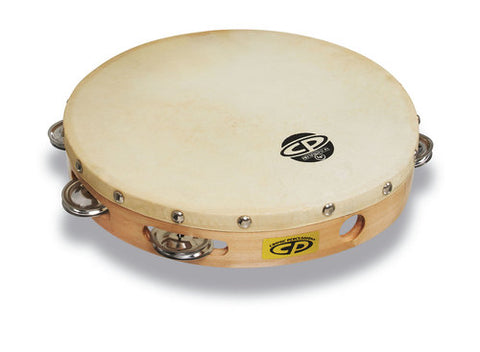 Latin Percussion CP379 CP 10" Wood Tambourine (single row)