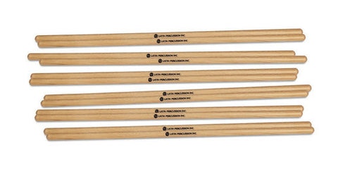 Latin Percussion LP248C 7/16" x 16 5/8" Hickory Timbale Sticks (6 pairs)