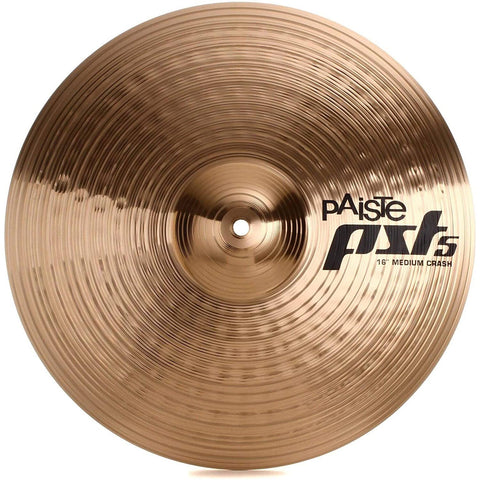 Paiste PST 5 Series 16” Medium Crash Cymbal PST5NMCR16