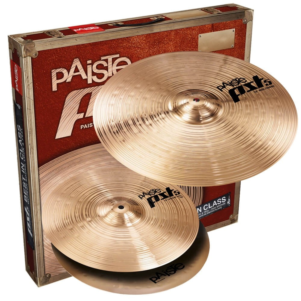 Paiste PST 5 Series Essential Pack  (14” Hi-hats  / 18” Crash/ride ) PST5NBS2ESS