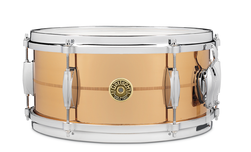 Gretsch USA Solid Phosphor Bronze 13"x6" Snare Drum G4168PB