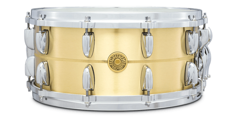 This is a picture of a GRETSCH USA G4000 Snare Drum 14" x 6.5" Bell Brass