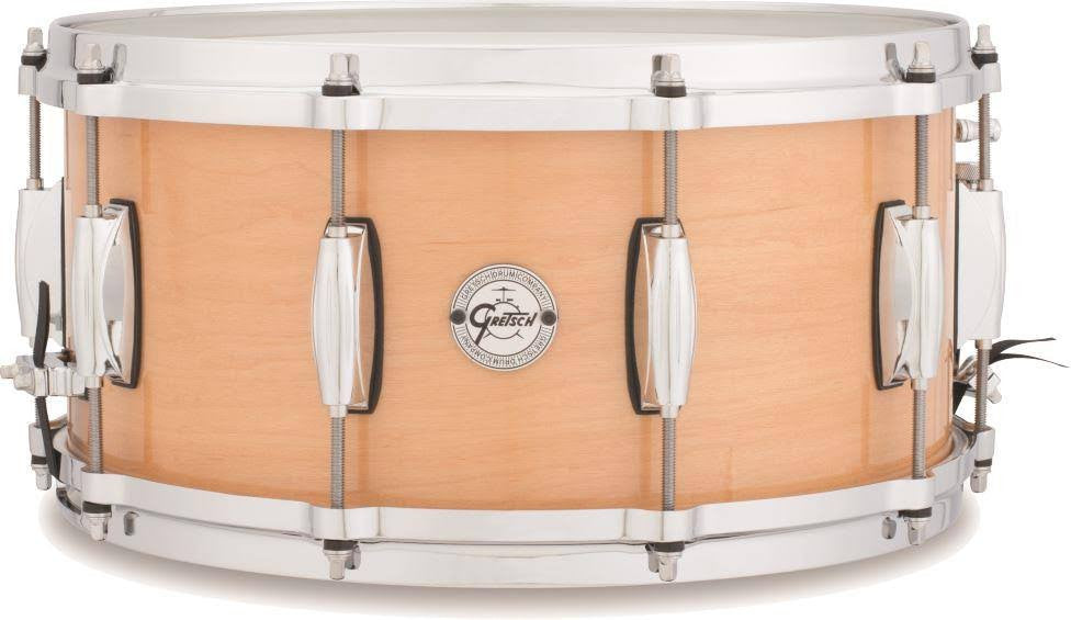 This is a picture of a GRETSCH Full Range Snare Drum 14" x 6.5" Maple