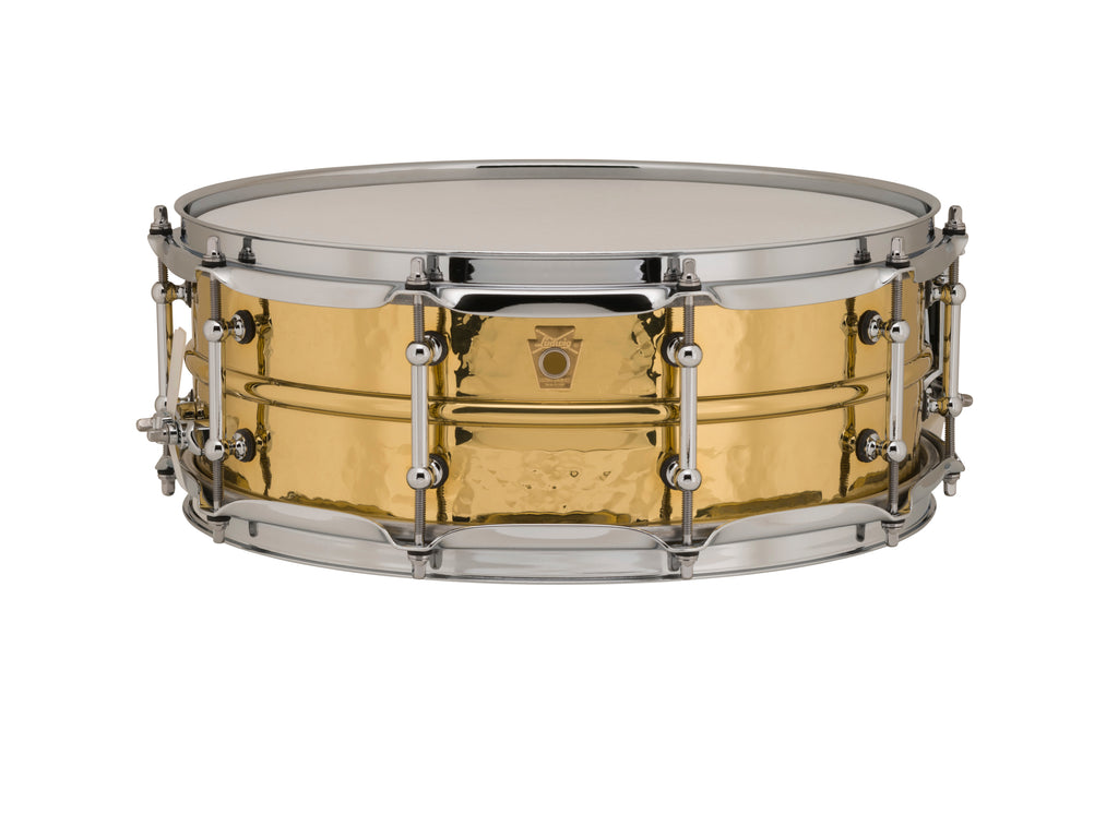 Ludwig LB420BKT Hammered Brass 14"x5 Snare Drum