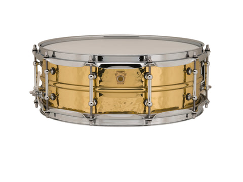 Ludwig LB420BKT Hammered Brass 14"x5 Snare Drum
