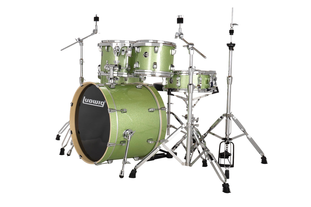 Ludwig Evolution 20" Fusion Drum Kit (Mint) Including Cymbals LE520018DIR pool