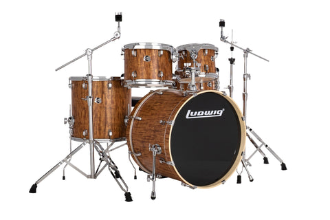 Ludwig Evolution 22" Drum Kit (Cherry) LE522010