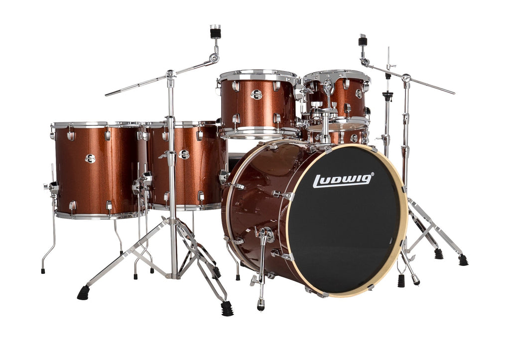 Ludwig Evolution 6 Piece 22" Drum Kit (Copper) LE622024