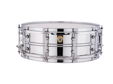 Ludwig Supraphonic Chrome Over Brass Snare Drum, 14x5in, Tube Lugs LM400BT