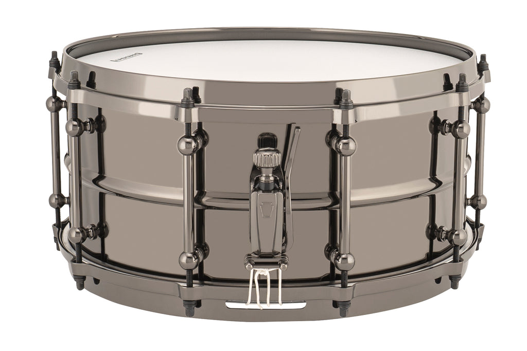 Ludwig Universal Brass Snare Drum 14"x6.5" LU6514 Black Hardware