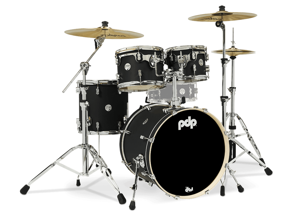 PDP by DW Concept CM4 Maple Piece Drum Kit (Ebony) Shells only
