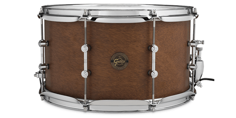This is a picture of a GRETSCH Full Range Snare Drum 14" x 8" 8-Ply Mahogany