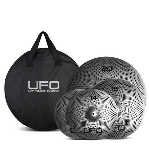 UFO Low Volume Cymbal Set Pr 14", 16", 20" & Bag UFOSET1