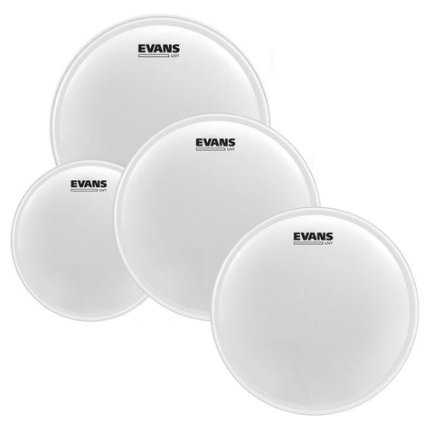 Evans UV1 Coated Rock Pack (10", 12", 16") with 14" UV1 Coated Snare Batter EPP-UV1-R