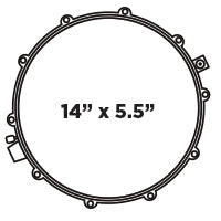Mapex Black Panther Metallion 14x5.5" Snare Drum