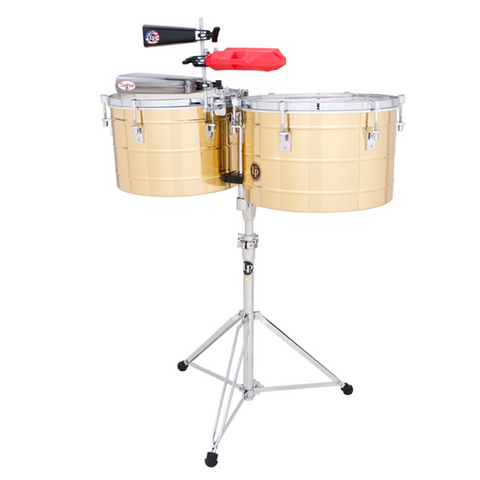 LP LP258-B Tito Puente 15'' & 16'' Solid Brass Thunder Timbales