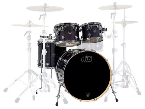 DW Performance Series 4pc 20" Shell Pack - Ebony Stain Lacquer