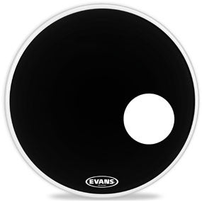 Evans EQ3 Resonant Black Bass Drum Head 26" | BW Drum Shop