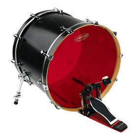 Evans 22" Hydraulic Red Bass Drum Head | BW Drum Shop