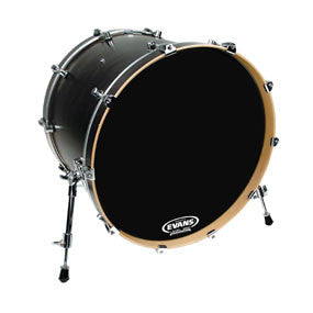 This is a picture of a Evans Resonant Black Bass Drum Head 20"