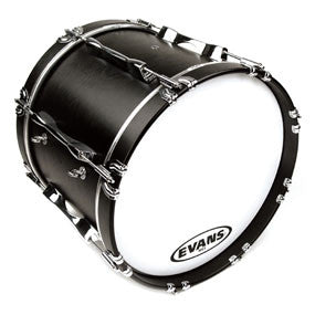 Evans MS1 White Marching Bass Drum Head 28" | BW Drum Shop
