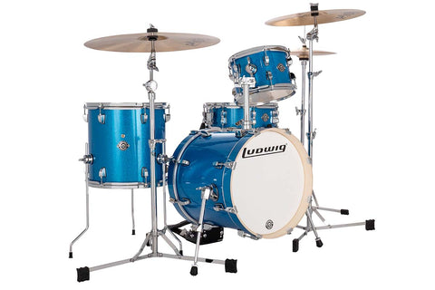 Ludwig Breakbeats Questlove Shell Pack (Blue Sparkle) LC2792