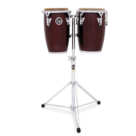 This is a picture of a LP Junior Conga Set Wood Wine Red