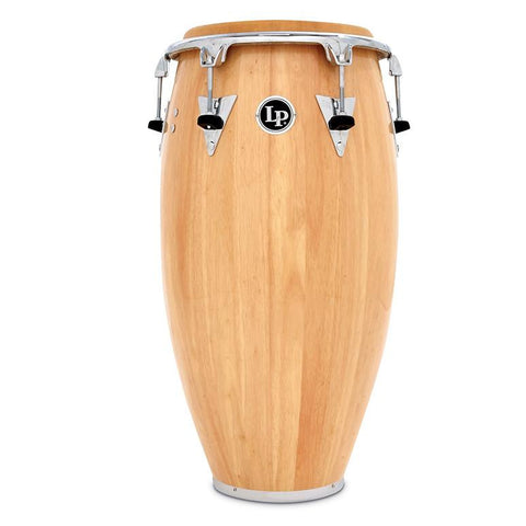 This is a picture of a LP Classic Wood Top Tuning 11 3/4'' Conga  Natural Chrome Hardware