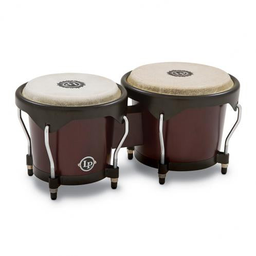This is a picture of some LP City Bongos Dark Wood 