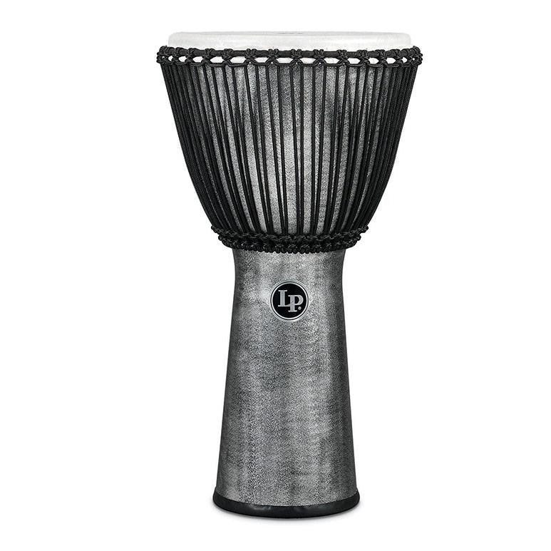 This is a picture of a Djembe World Beat FX Rope Tuned, 11-Inch, Gray