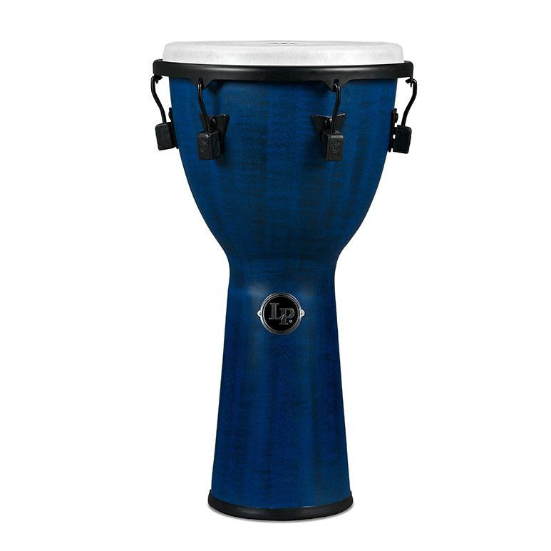 This is a picture of a Djembe World Beat FX Mechanically Tuned, 11-Inch, Blue