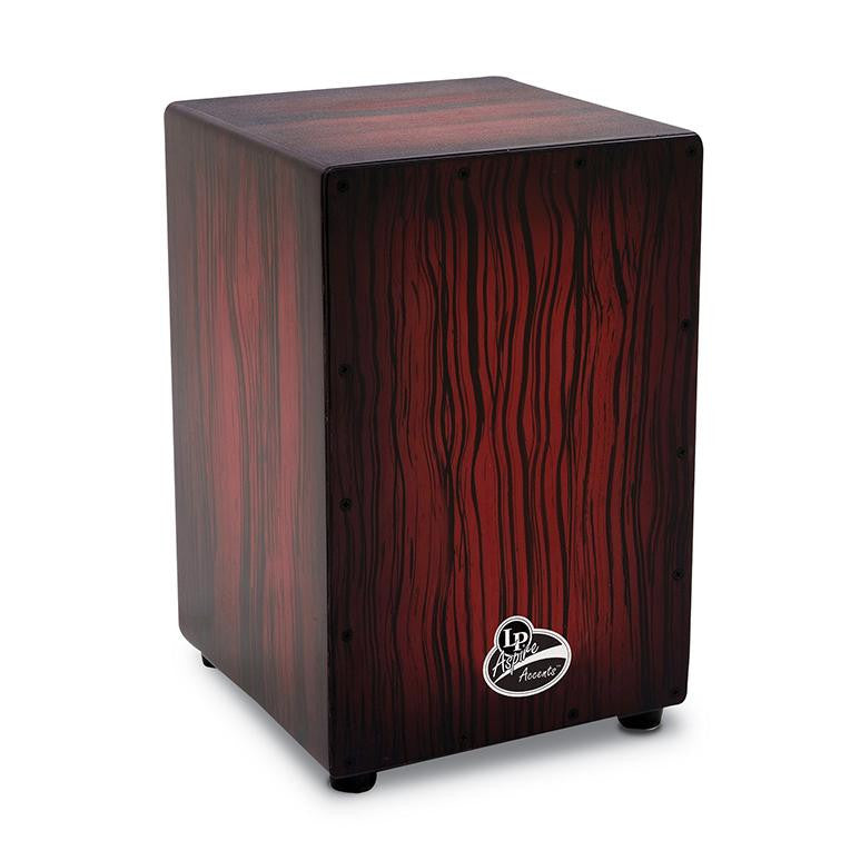 This is a picture of a LP Aspire Accent Cajon Darkwood Streak