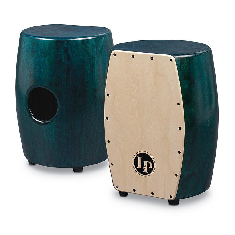 This is a picture of a Cajon Matador Stave Quinto, Green/Natural