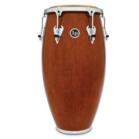 This is a picture of a LP Matador Wood 11 3/4'' Conga Almond Brown Chrome Hardware