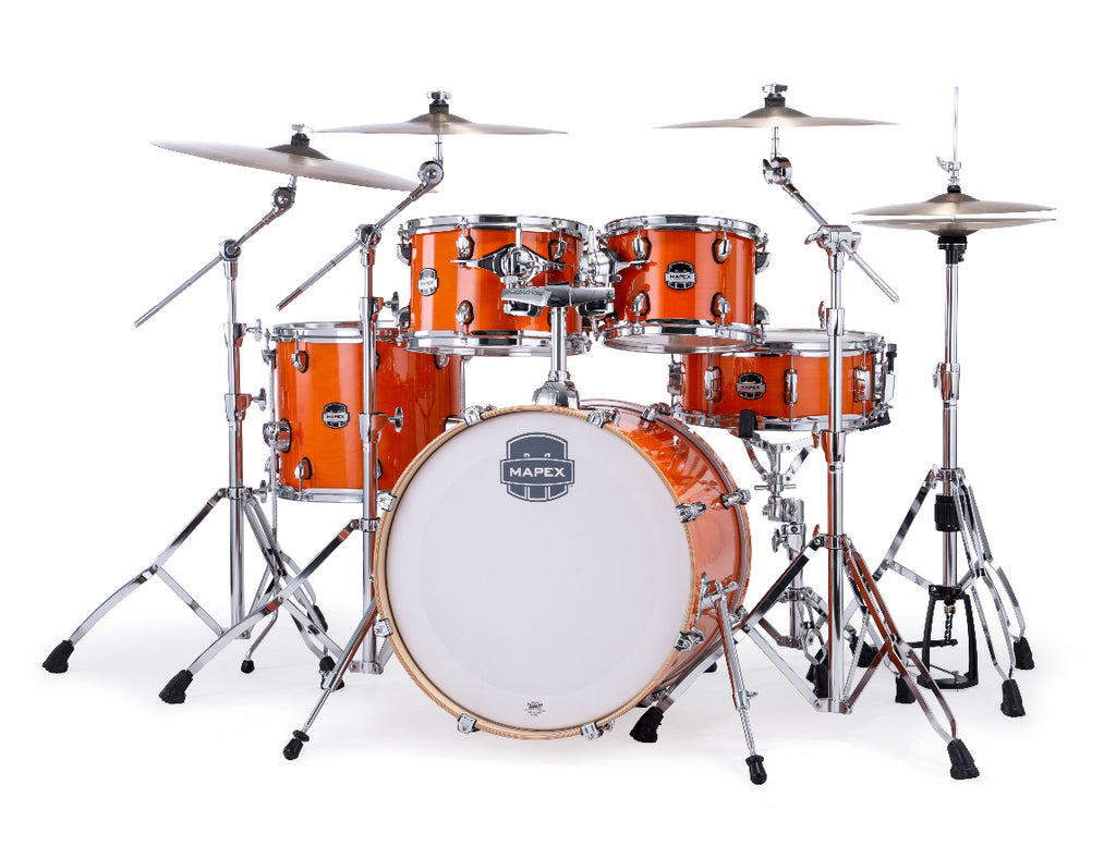 Mapex MM529SF-OG Mars Maple 5-Piece Rock Shell Pack (Glossy Amber)