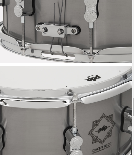 PDP by DW PDSN6514CSST Concept Select 14x6.5" Steel Snare Drum