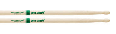 This is a picture of a ProMark TXR747 Hickory 747 "The Natural" Wood Tip Drum Sticks