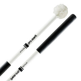This is a picture of a ProMark Aluminum Shaft ATA2S  Puff Cover on Felt Head Tenor Mallet