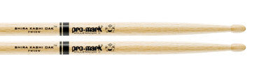 This is a picture of a ProMark PW5B Shira Kashi Oak 5B Wood Tip Drum Sticks