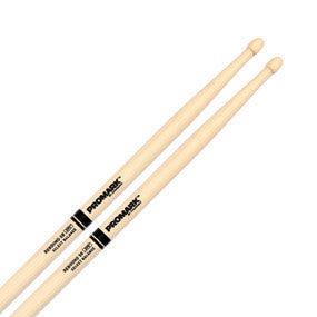 This is a picture of a ProMark RBH595A Rebound 5B .595" Hickory Drum Sticks Acorn Wood Tip