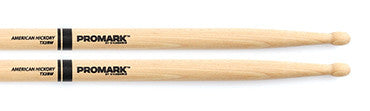 This is a picture of a ProMark TX2B Hickory 2B Wood Tip Drum Sticks