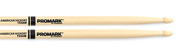 This is a picture of a ProMark TX5A Hickory 5A Wood Tip Drum Sticks