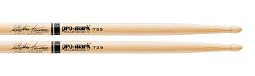 This is a picture of a ProMark Hickory 735 Steve Ferrone Wood Tip Drum Sticks