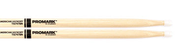 This is a picture of a ProMark TX747B Hickory 747B "Super Rock" Nylon Tip Drum Sticks