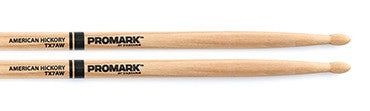 This is a picture of a ProMark TX7AW Hickory 7A Wood Tip Drum Sticks