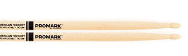 This is a picture of a ProMark Hickory JZ "Jazz" Elvin Jones Wood Tip Drum Sticks