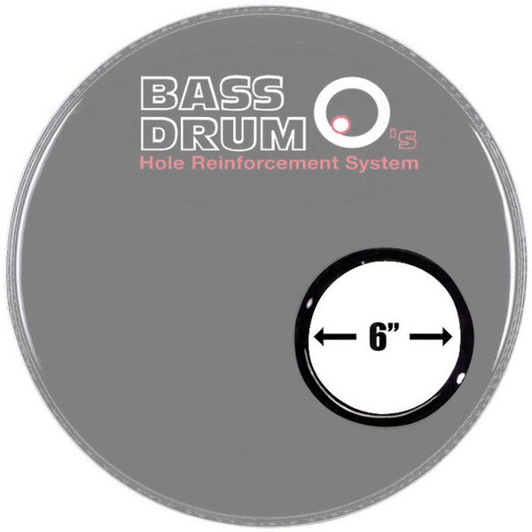 Bass Drum O’s – 6″ Black - AOK6