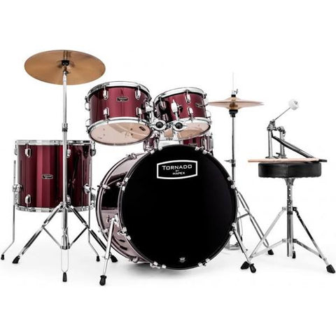 Mapex TND5294FTC-DR Tornado Rock Fusion Drum Kit (Burgundy)