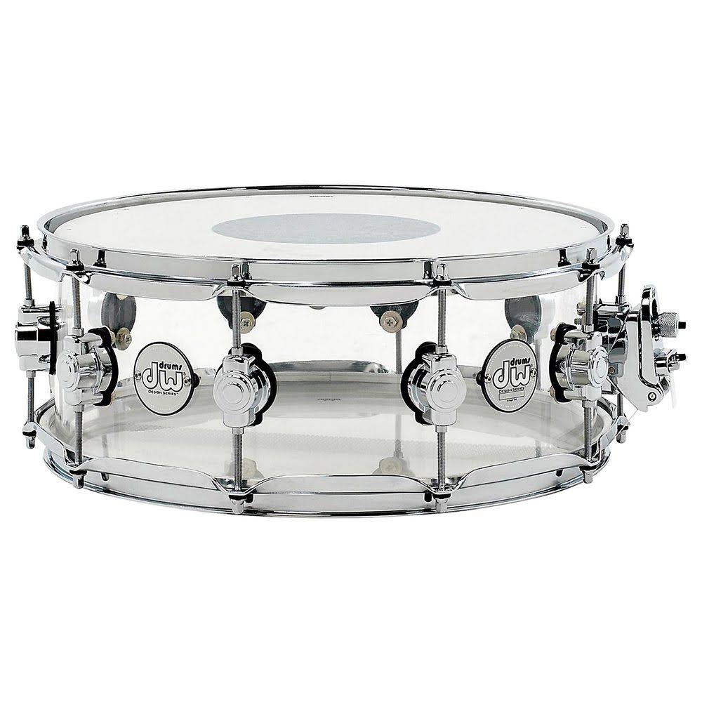DW Design Series Seamless Acrylic 22,10,12,16 " Clear Shell Pack